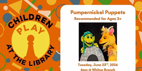 Pumpernickel Puppets Present Three Billy Goats Gruff\/The Lion & the Mouse Family Program