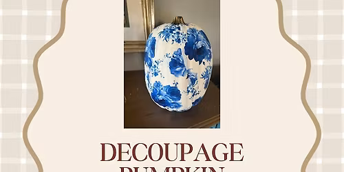 Decoupage Foam Pumpkin