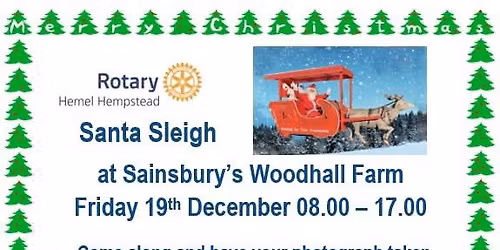 See Santa in Woodhall farm sponsored by me!!
