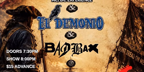 FREEDOM ROCKS THE ALBATROSS w\/ ULTIMATE AC\/DC, EL DEMONIO - ALL STAR BAND LINEUP & BAD BAX