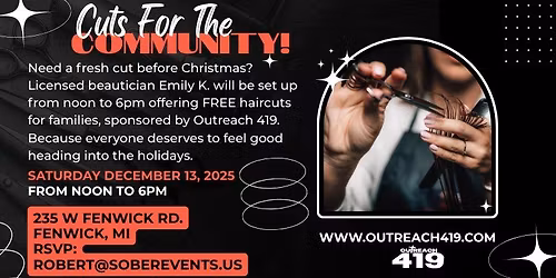 Cuts For The Community! FREE Haircuts at Outreach 419