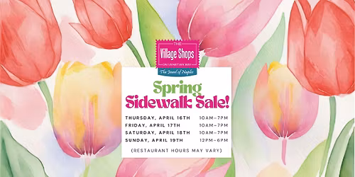 Spring Sidewalk Sale at The Village Shops on Venetian Bay