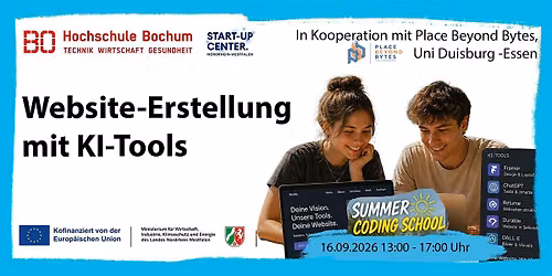 Summer-Coding-School: Website-Erstellung mit KI-Tools
