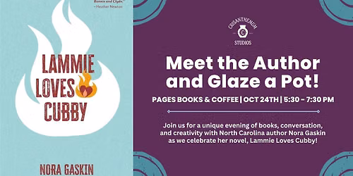 Meet the Author and Glaze a Pot! @ Pages