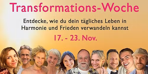 Transformations Woche - Sei wie du bist!