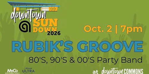 Rubik’s Groove | Downtown @ Sundown — 215 Legion St., Clarksville, TN, United States, Tennessee 37040