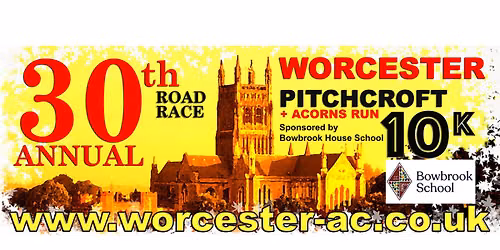 30th Worcester Pitchcroft 10K & Acorns Fun Run - *CHIP TIMING* Sponsored by Bowbrook House School