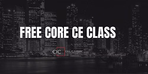 FREE Core CE Class for Real Estate Agents - Myrtle Beach