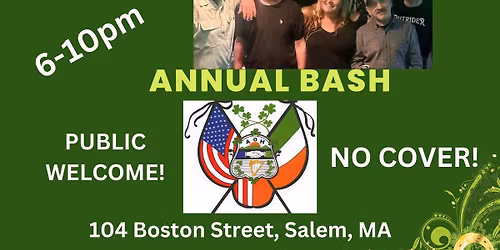 Annual St. Paddy\u2019s Day Party at the Salem AOH 