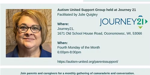 Autism United Support Group held at Journey 21