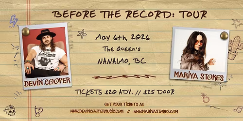 Devin Cooper & Mariya Stokes | Live at The Queen's (Nanaimo, BC)