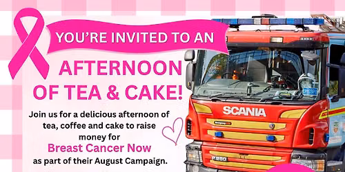 Breast Cancer Now Afternoon of Tea and Cake - Market Weighton Fire Station