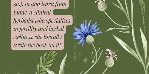 Herbal Fertility Book  Signing and Recipe Tasting with Liane Moccia