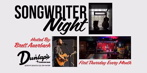 Songwriter Night Live Music Hosted by Brett Auerbach