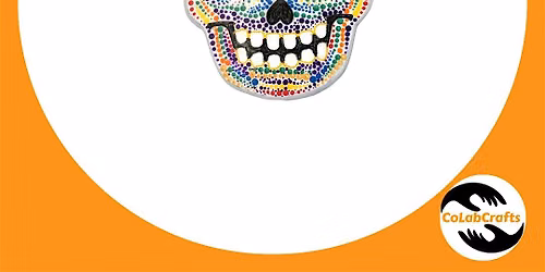 Mandala Calavera Dot Art