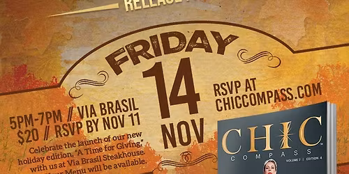 Chic Compass - A Time for Giving Magazine Launch Party