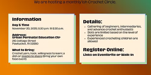 Crochet Circle: November 2025