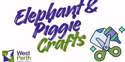 Elephant & Piggie Crafts- AGES 3-8