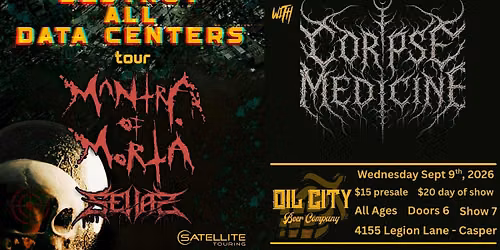 Mantra of Morta, Selias, Corpse Medicine at Oil City Beer Company
