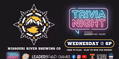 Trivia Night | Missouri River Brewing Co - East Helena MT - WED @ 6p