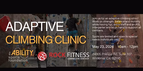 Adaptive Climbing Clinic