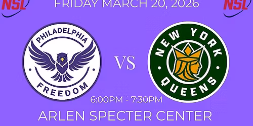 NSL Women's Team Match New York Queens at Philadelphia Freedom