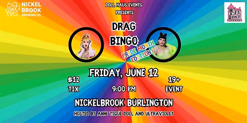 Pride Month Drag Bingo at Nickelbook Brewery Burlington!