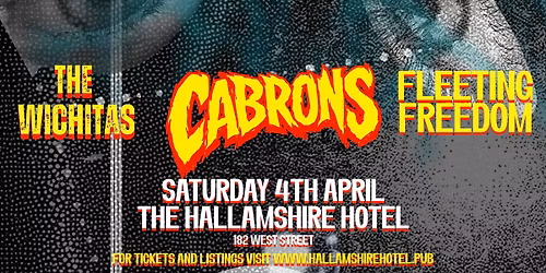 ASE + OV Live Present: Cabrons + The Wichitas + Fleeting Freedom