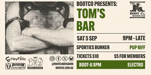 BootCo Presents: Tom's Bar