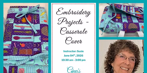 Embroidery Projects in Knoxville - Casserole Cover