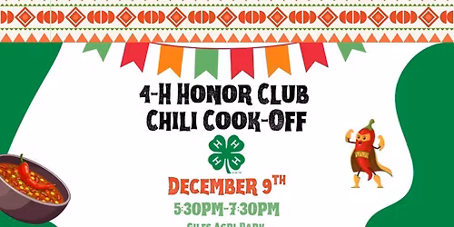 4-H Honor Club Chili Cook-Off