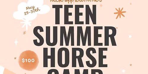 Teen Summer Horse Camp