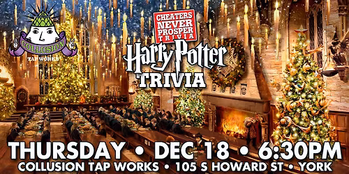 Harry Potter Trivia at Collusion Tap Works - York