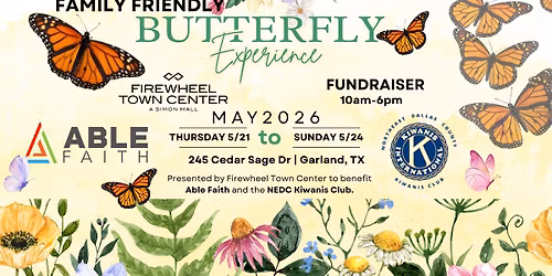 Family Friendly Butterfly Experience Fundraiser