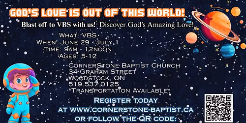 VBS: God's Love Is Out of This World!