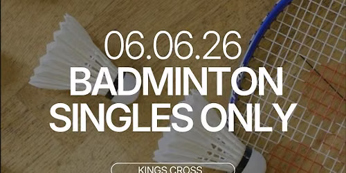 Saturday | Indoor Badminton | Canary Wharf 