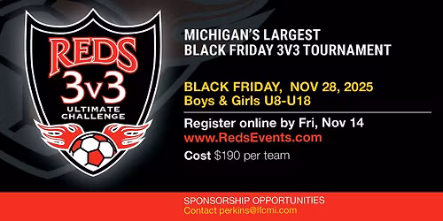 Reds 3v3 Ultimate Challenge Soccer Tournament