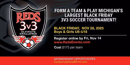 Reds 3v3 Ultimate Challenge Soccer Tournament