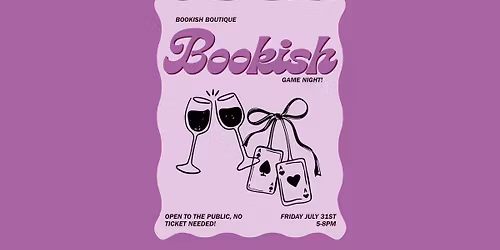 Bookish Game Night!!