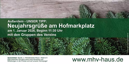 Traditionelle Christbaumversteigerung 2026