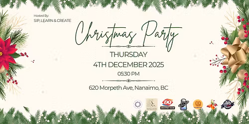 \ud83c\udf84 Sip, Learn & Create: Christmas Party Edition \u2728