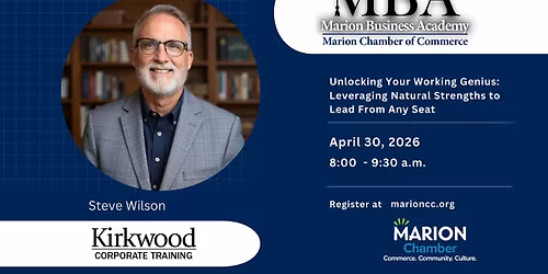 Marion Business Academy - Unlocking Your Working Genius