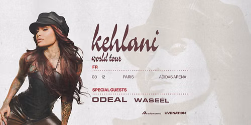 KEHLANI | Adidas Arena, Paris - 3 décembre 2026