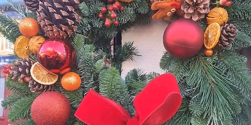 Evening Christmas Wreath Workshop \ud83c\udf84\ud83e\udd42