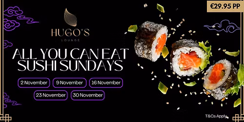 All You Can Eat Sushi Sundays