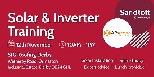 SIG Roofing Derby - Solar & Inverter Training