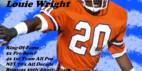 Louie Wright Autograph Signing