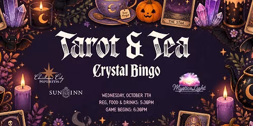 Tarot & Tea Crystal Bingo - @The Sun Inn - October - Bringing FREE Reiki to Cancer patients