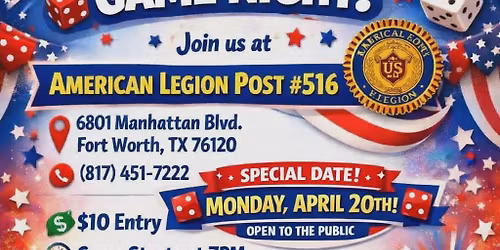 BUNCO GAME NIGHT (MONDAY this month!)