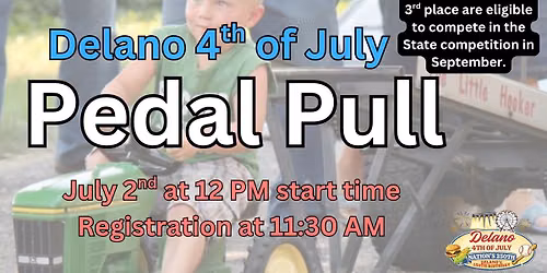 Delano 4th of July Kiddie Pedal Pull